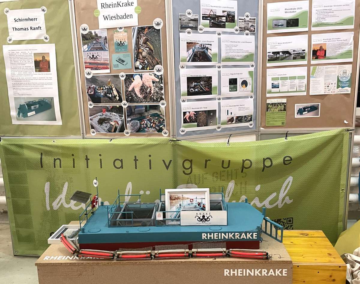 Modell der Rheinkrake Wiesbaden